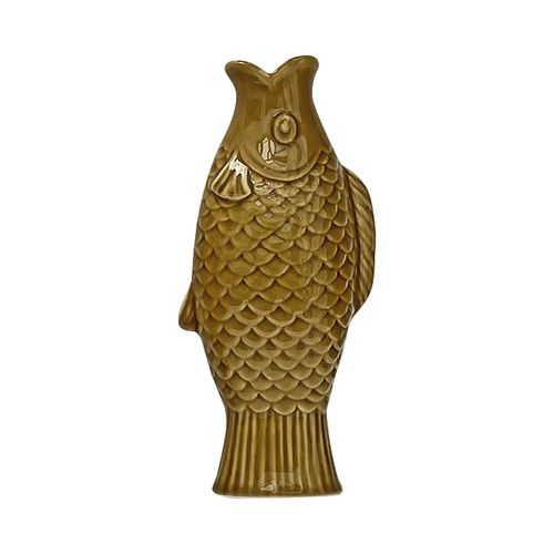 Opjet Vase Poisson Jaune Large