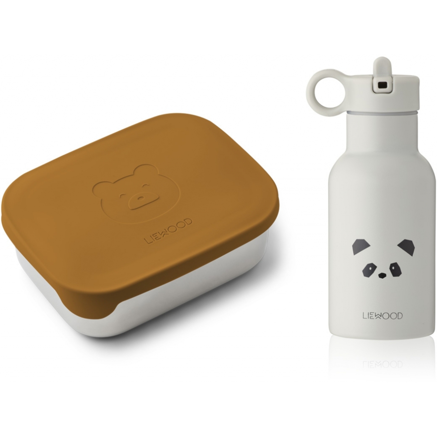 Pack Lunch Joni Moutarde / Panda Gris Clair Liewood