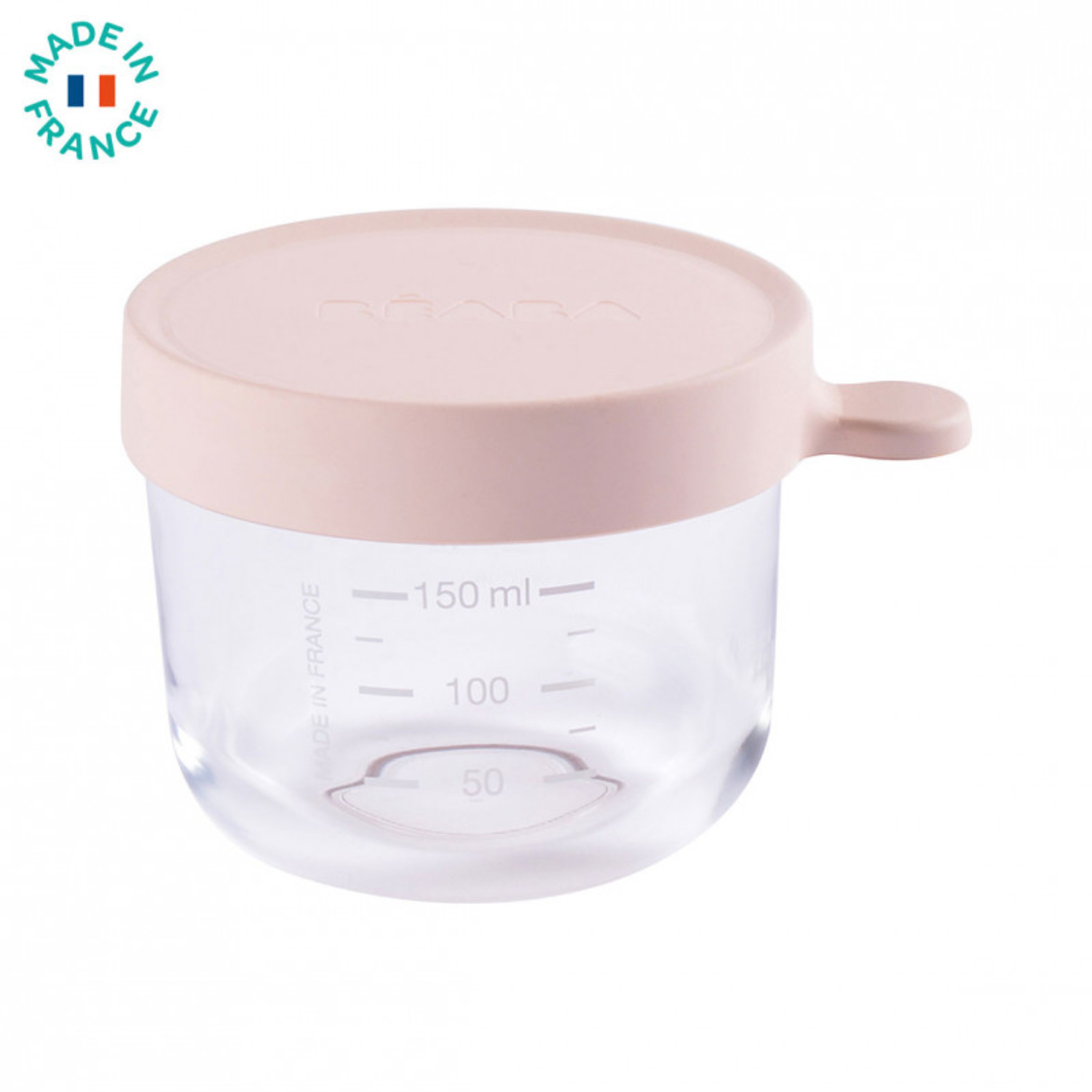 Pot de Conservation 150ml en Verre Rose Beaba
