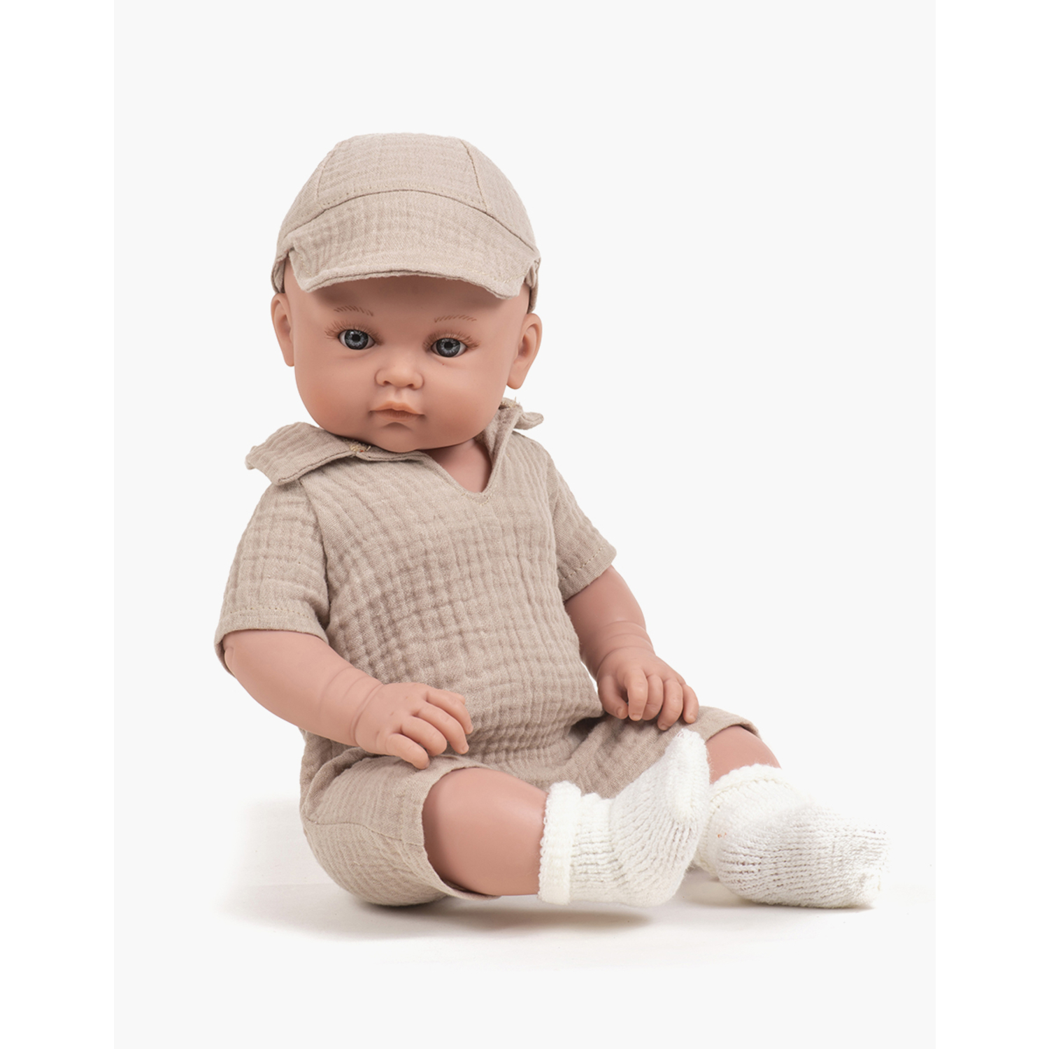 Poupée Yann - Bambinis avec combinaison Tom Beige Minikane