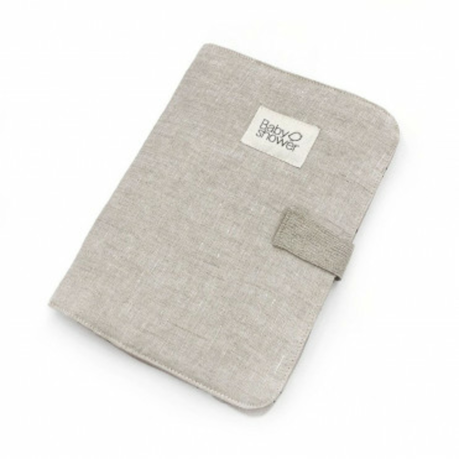 Protège Carnet de Santé Lin Beige Babyshower