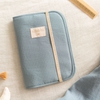 Protège Carnet de Santé Poema en Nid d'Abeille Bleu Stone Nobodinoz