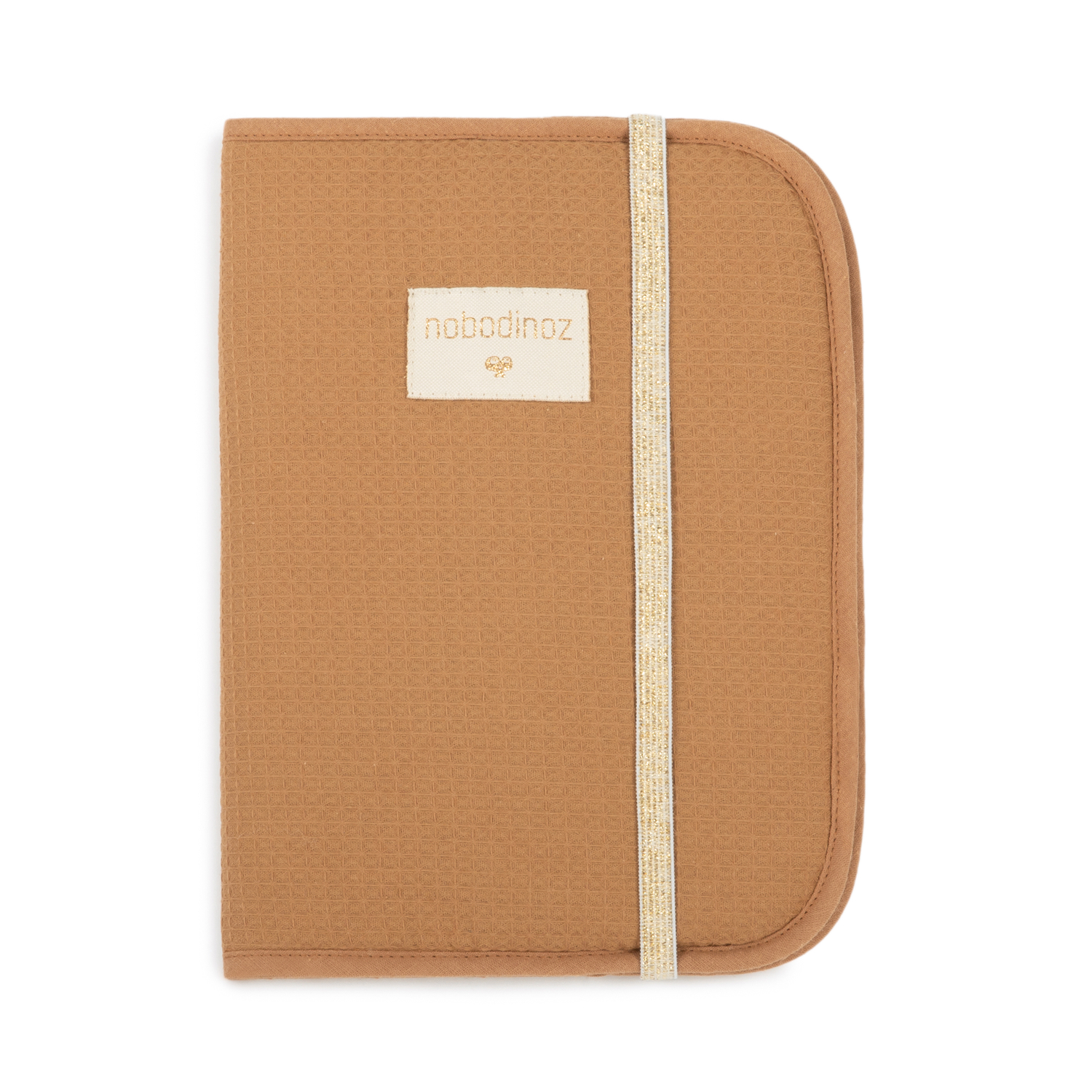 Protège Carnet de Santé Poema en Nid d'Abeille Caramel Nobodinoz