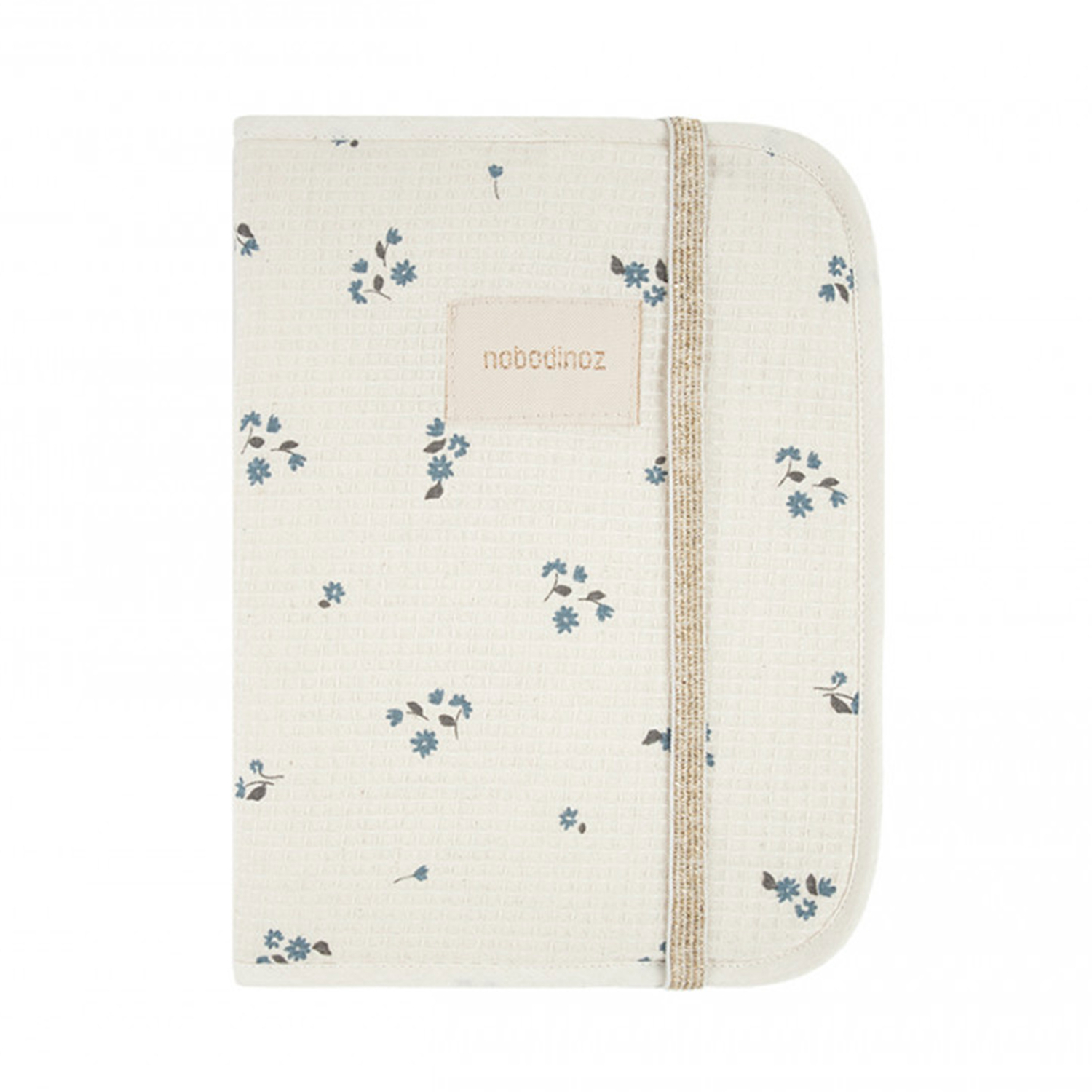 Protège Carnet de Santé Poema en Nid d'Abeille Lily Blue Nobodinoz