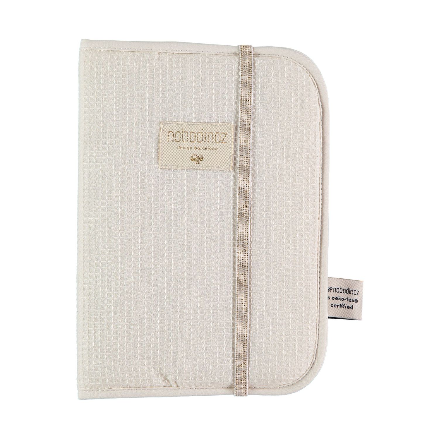Protège Carnet de Santé Poema en Nid d'Abeille Natural Nobodinoz