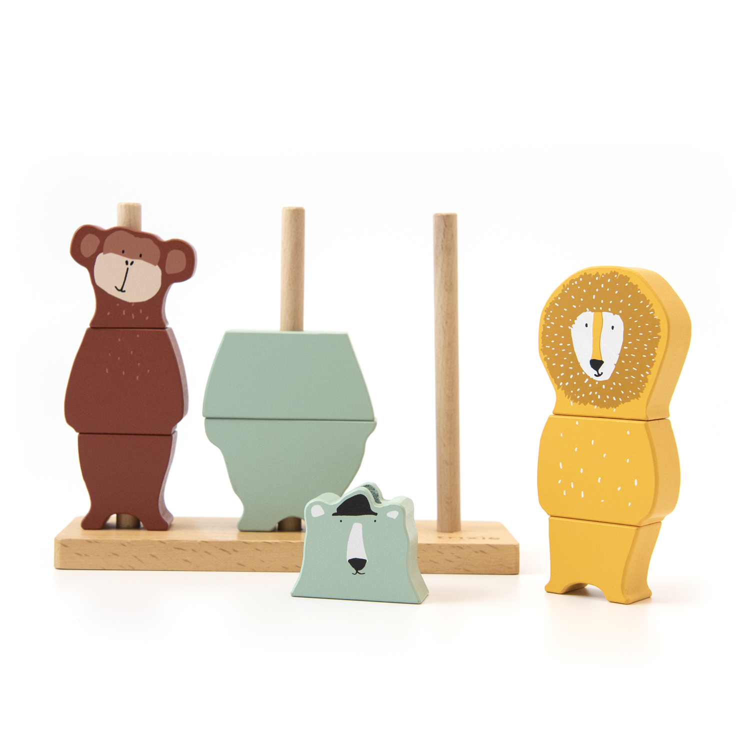 Puzzle animaux à empiler en bois Trixie