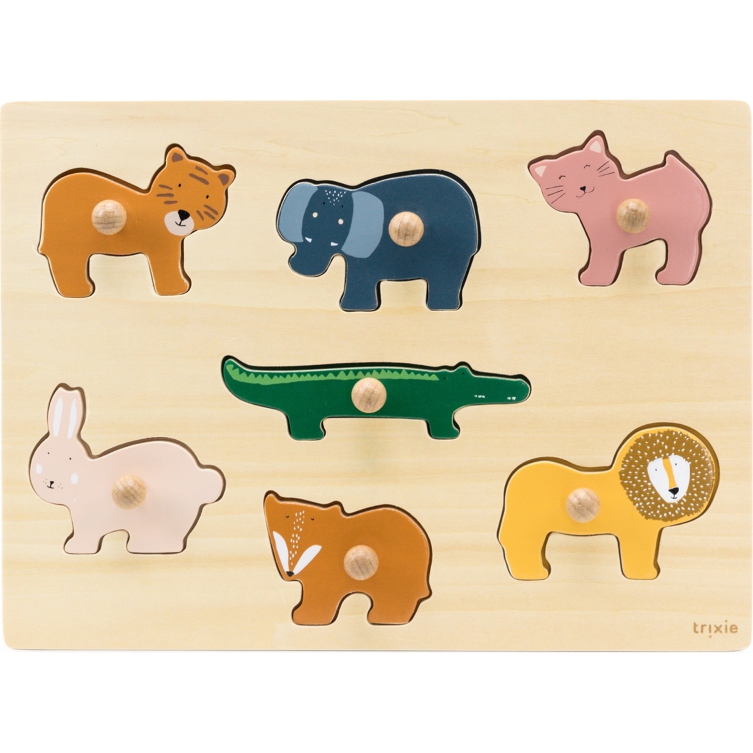 Puzzle animaux en bois Trixie