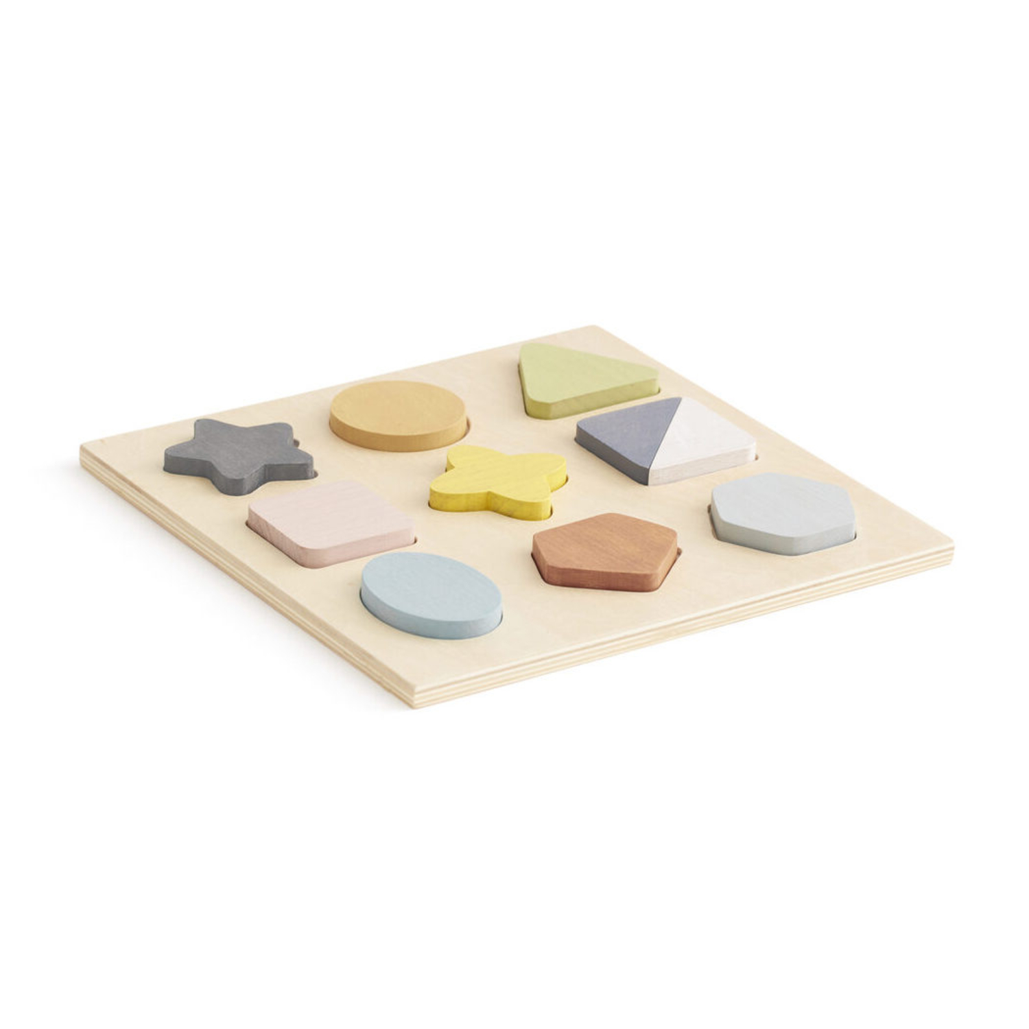 Puzzle Geo en bois (9 pièces) Kids Concept