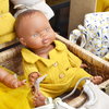 Pyjama pantalon et veste en gaze de coton Moutarde ChoO