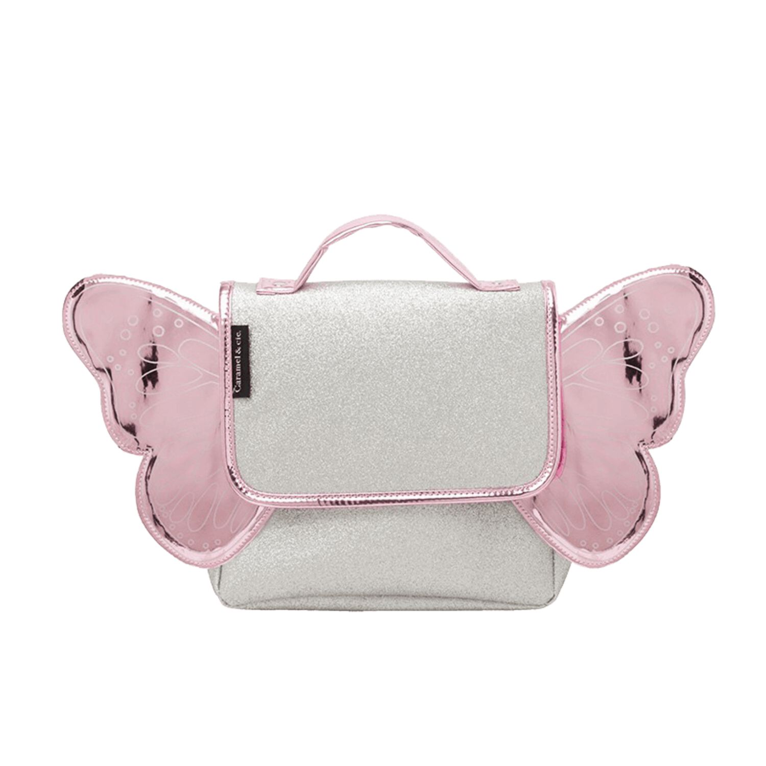Sac Papillon Argent / Rose Caramel et Compagnie