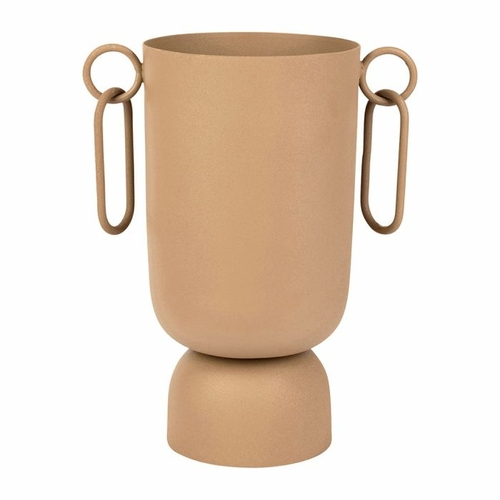 Sema Design Vase en fer Maderia avec Chaînes Taupe Medium