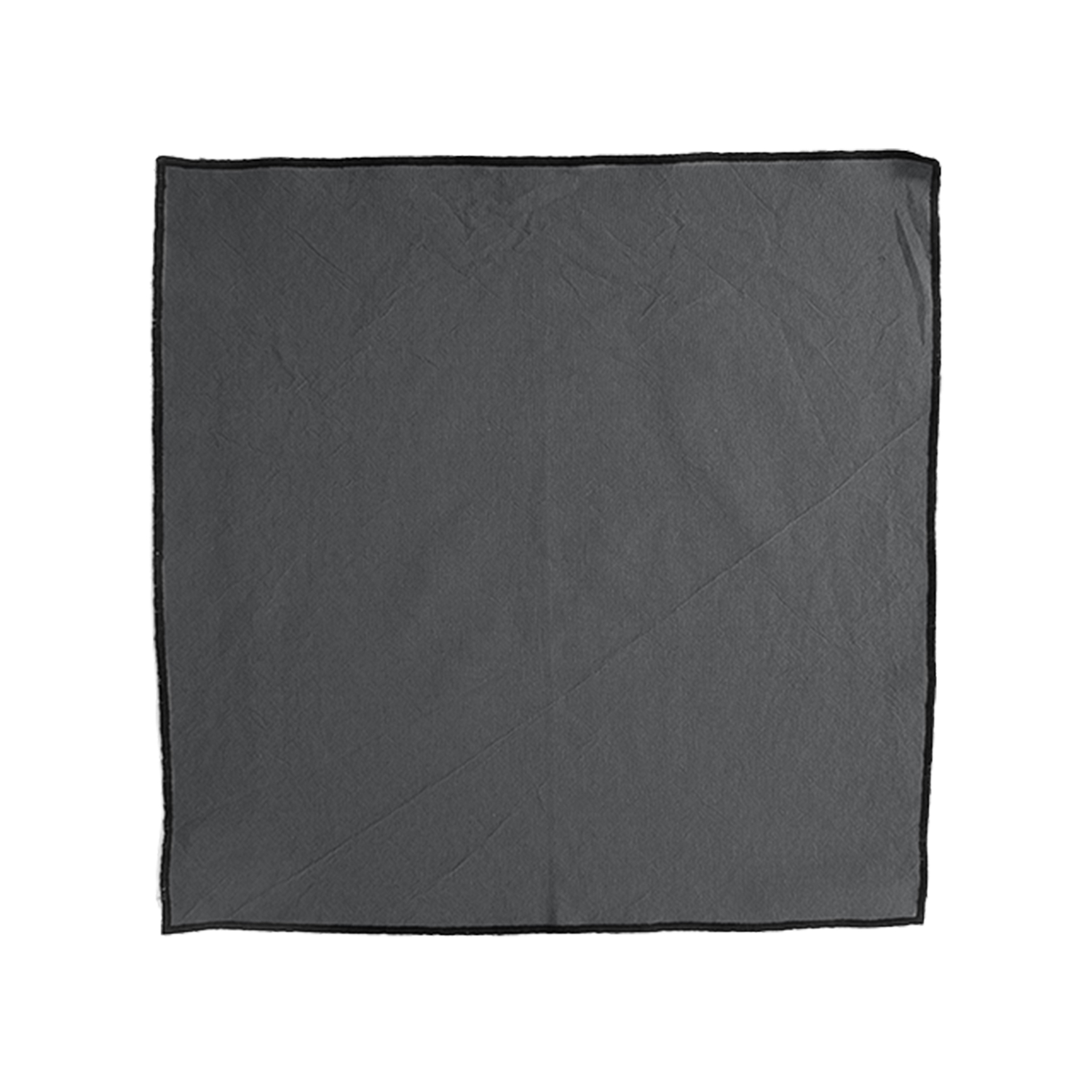Serviette de table Hono en coton (42 x 42 cm) Gris Anthracite Vent Du Sud