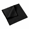 Serviette de table Letia en lin (41 x 41 cm) Noir Haomy