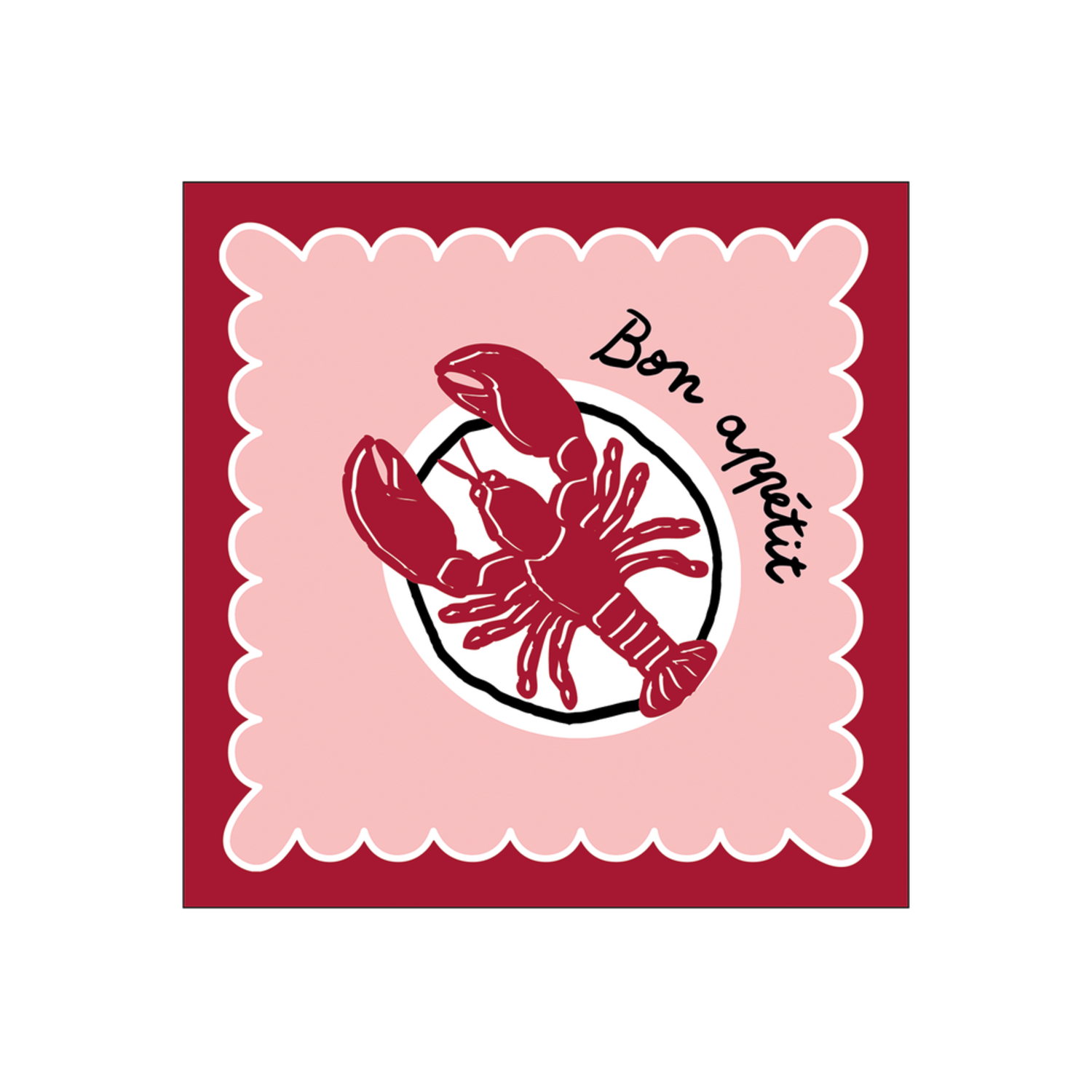 Serviette en papier Homard Rouge Opjet