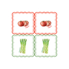 Serviette en papier Tomate Asperge Opjet