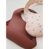 Set de 2 Bavoirs en Silicone Bloom / Bordeaux Konges Slojd