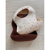 Set de 2 Bavoirs en Silicone Bloom / Bordeaux Konges Slojd