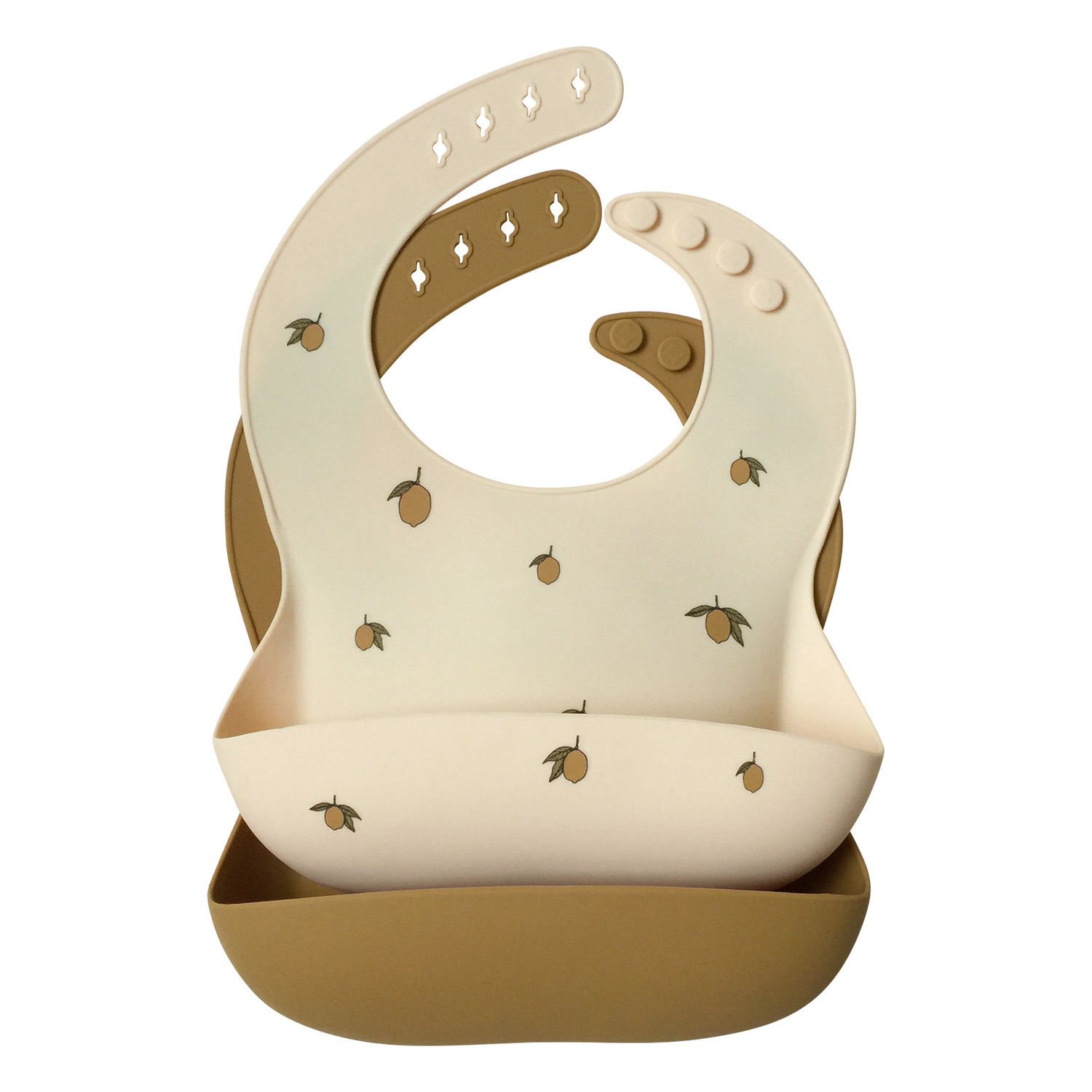 Set de 2 Bavoirs en Silicone Citrons Konges Slojd