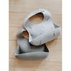 Set de 2 Bavoirs en Silicone Strong Man / Bleu Konges Slojd