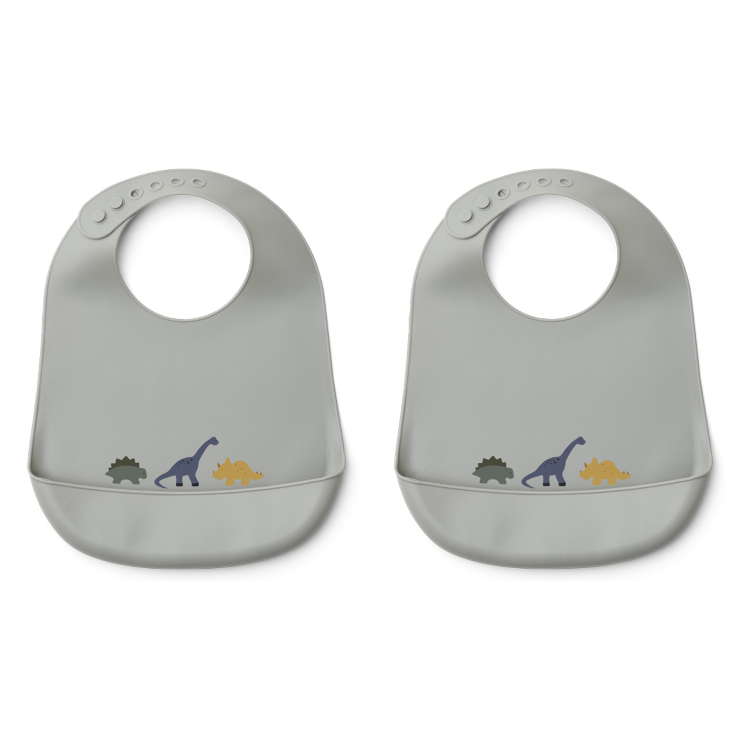 Set de 2 Bavoirs en Silicone Tilda Dino Liewood