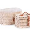 Set de 2 Boites de Rangement en Feuilles de Maïs Childhome