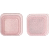 Set de 3 Lunch Box à paillettes Rose Clair Tutete