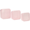 Set de 3 Lunch Box à paillettes Rose Clair Tutete