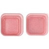 Set de 3 Lunch Box à paillettes Rose Tutete