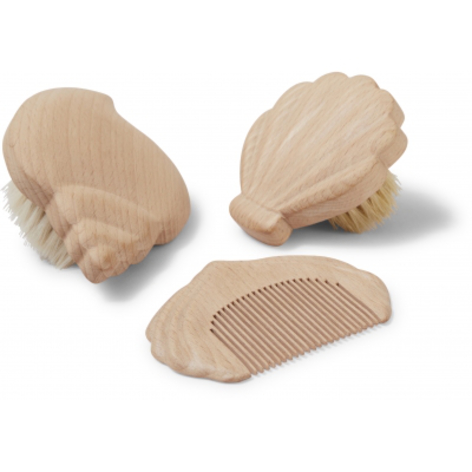 Set de Brosses et Peigne en Bois Konges Slojd