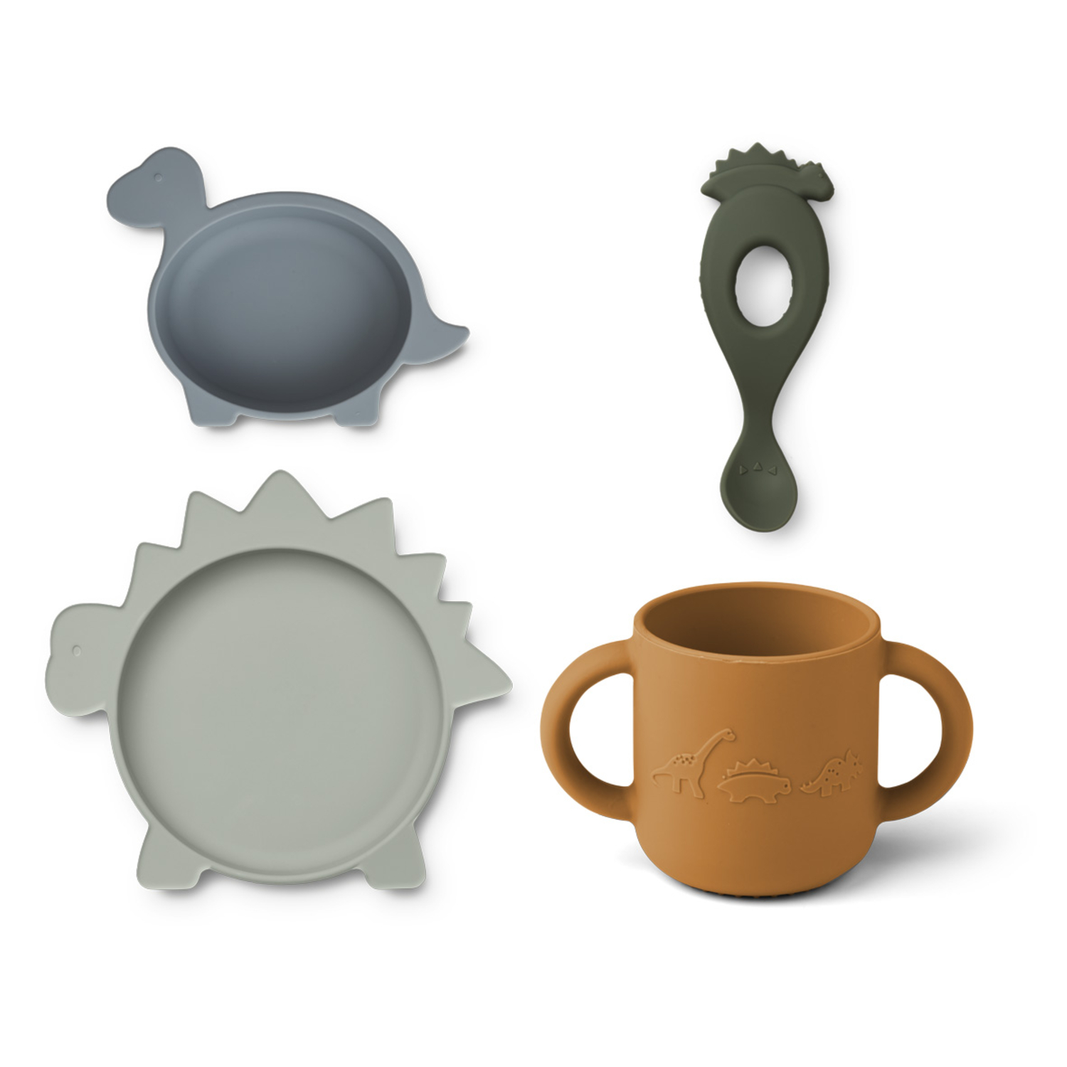Set de Repas en Silicone Vivi Dino Liewood