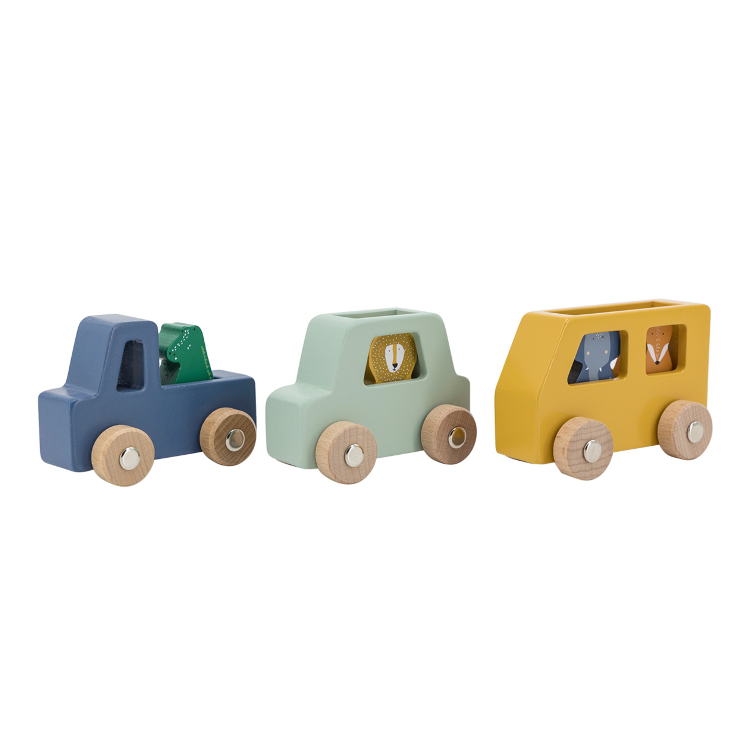Set de voitures animaux en bois Trixie