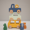Set de voitures animaux en bois Trixie