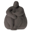 Statue Femme Assise Gris Anthracite Opjet