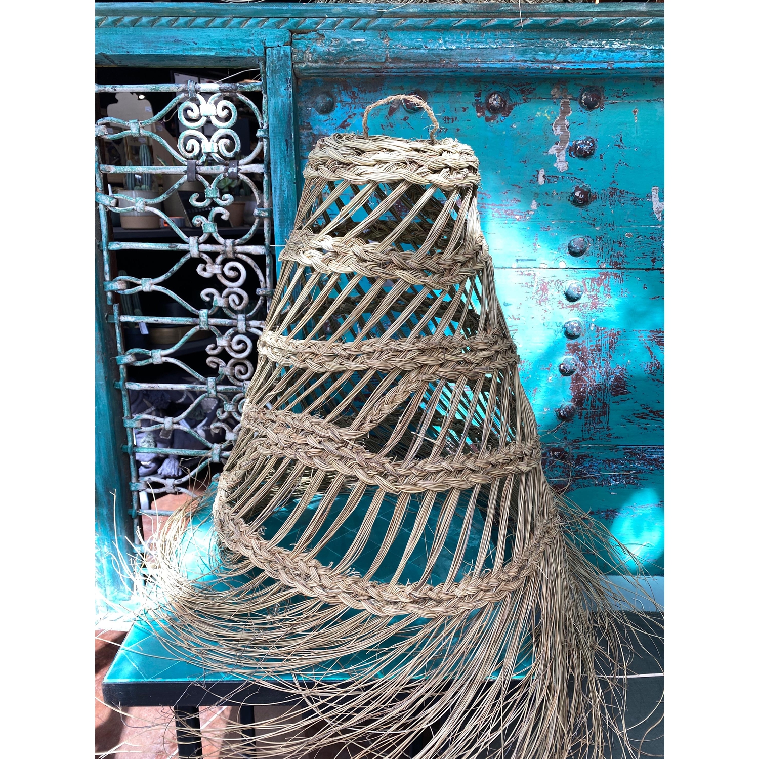 Suspension Palmier Ajourée Artisanat Marocain