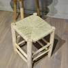 Tabouret en palmier tressé (large) Artisanat Marocain