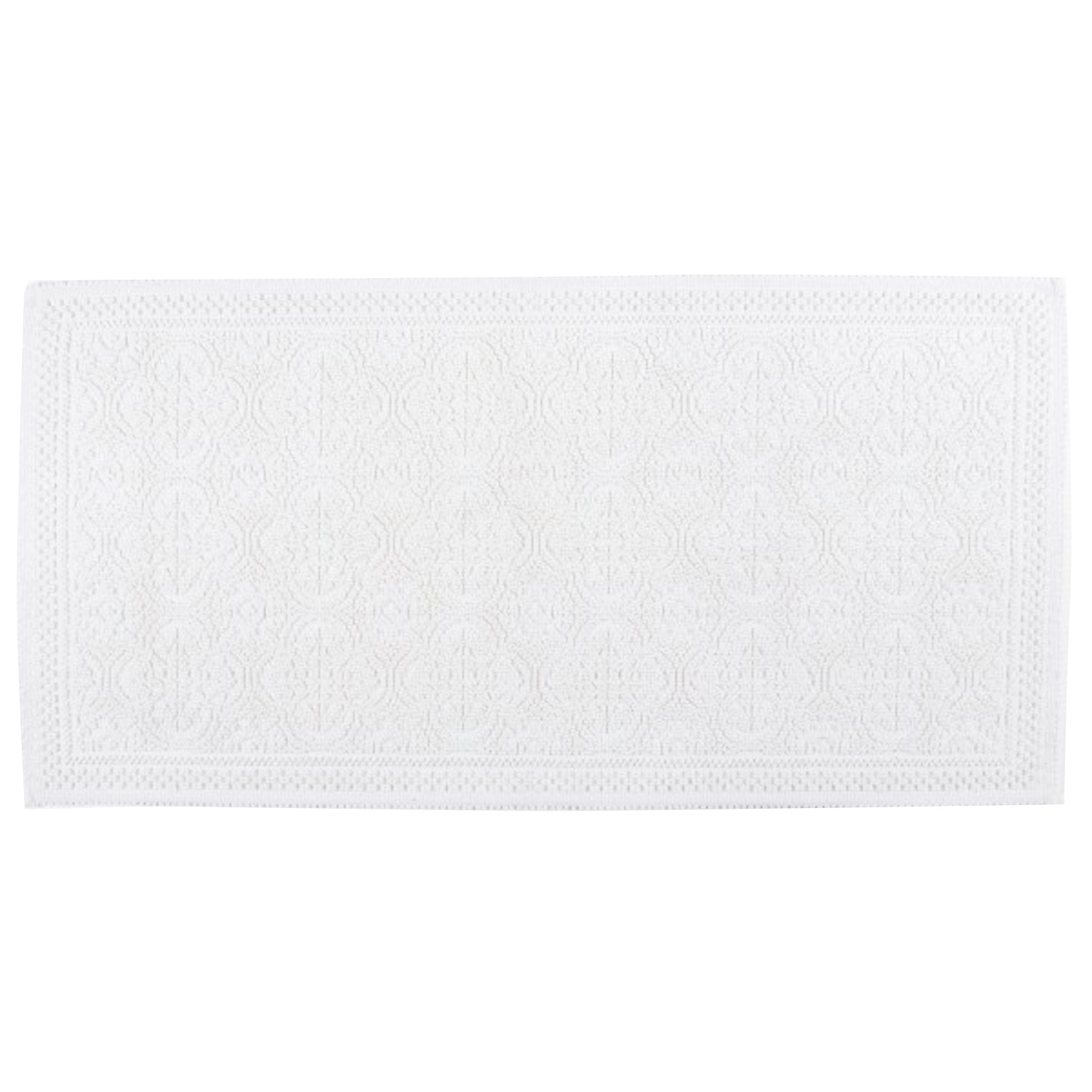 Tapis de bain Kymi 55 x 110cm Blanc Haomy