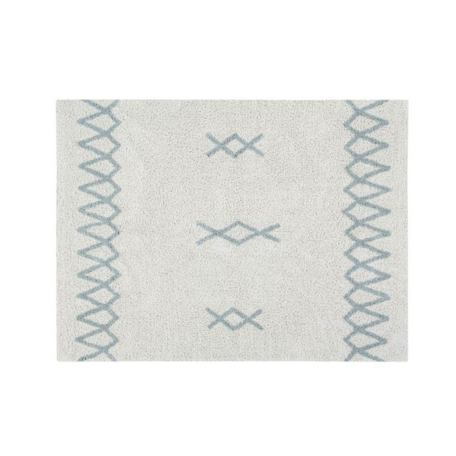 Tapis Lavable Atlas 120 x 160 cm Bleu Vintage Lorena Canals