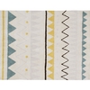 Tapis Lavable Azteca 120 x 160 cm Natural Vintage Blue Lorena Canals