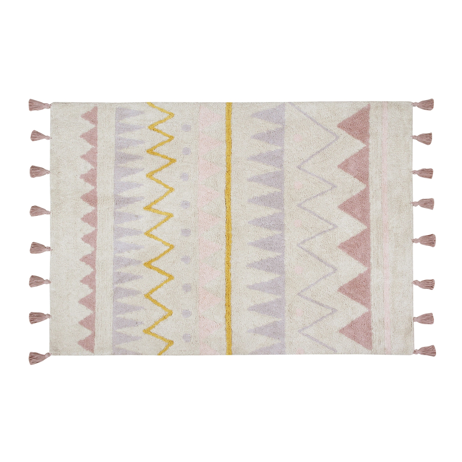 Tapis Lavable Azteca 120 x 160 cm Natural Vintage Nude Lorena Canals