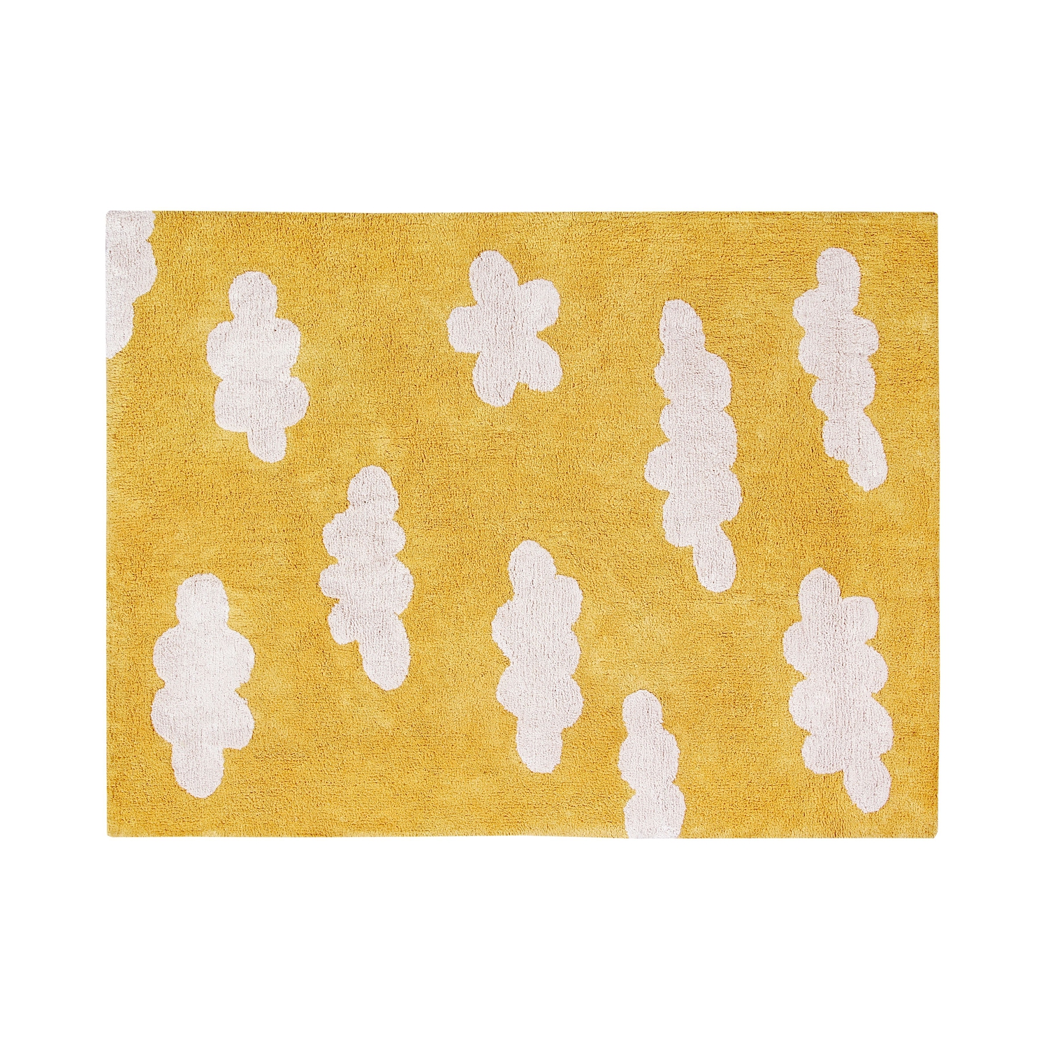 Tapis Lavable Nuage 120 x 160 cm Moutarde Lorena Canals