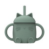 Tasse avec Paille en Silicone Chatty Kaki ChoO