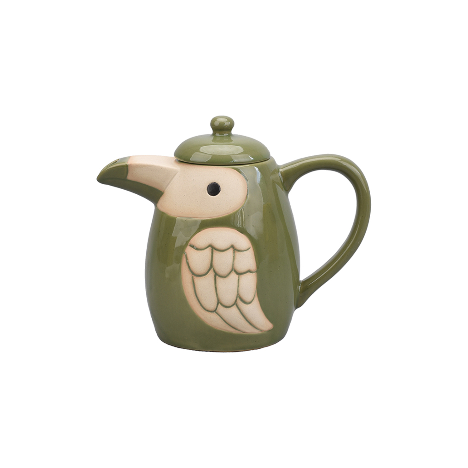 Théière Oiseau Vert Opjet