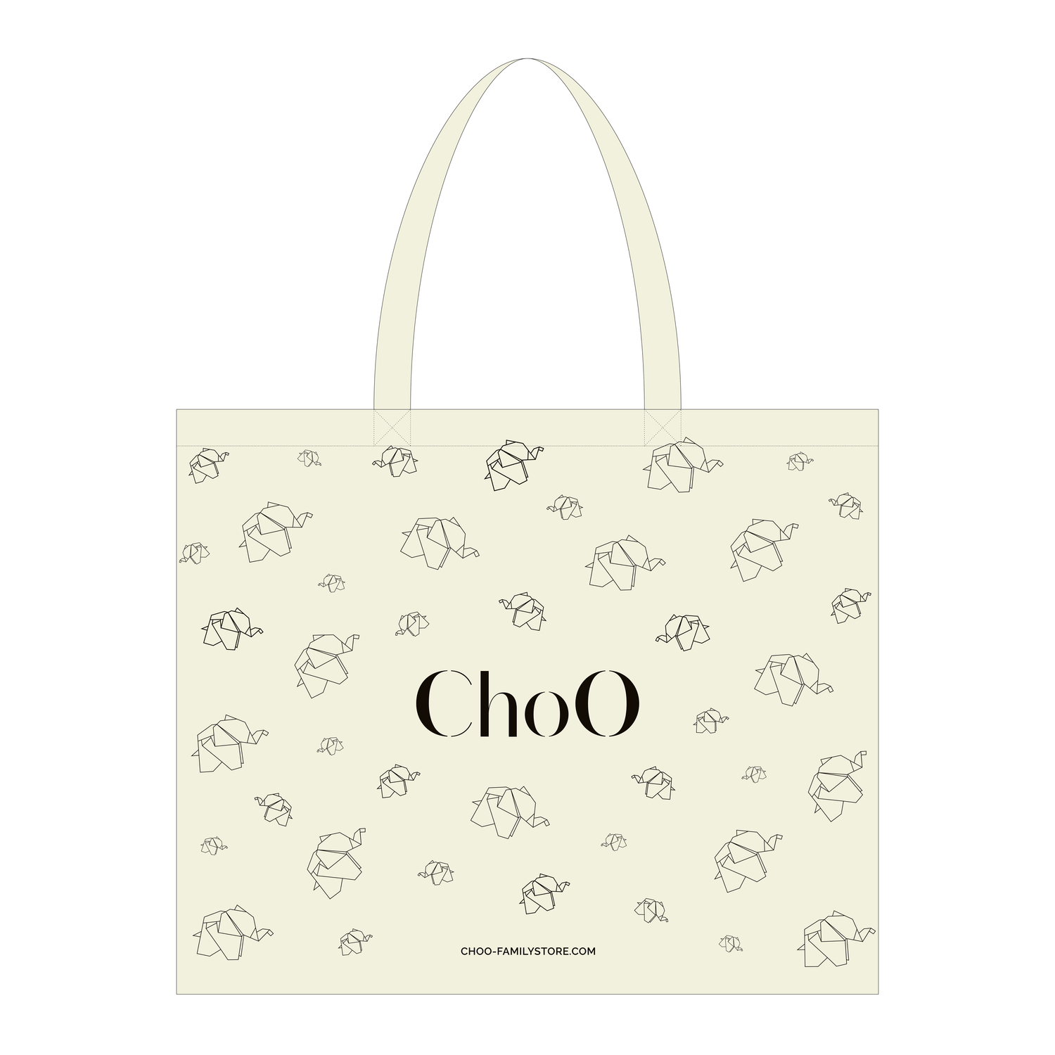 Tote bag Large - Eléphants ChoO