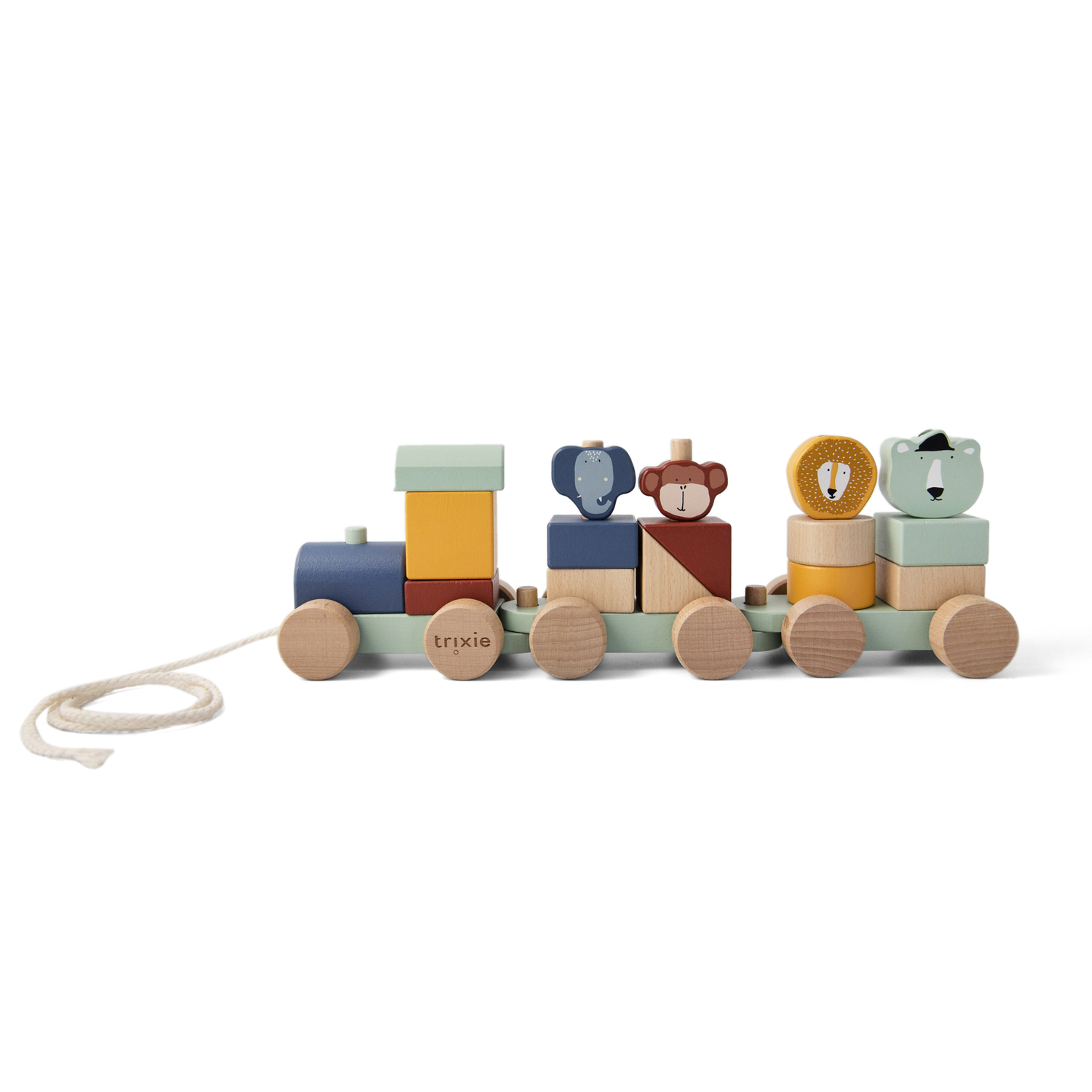 Train animaux en bois Trixie