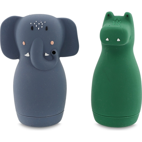 Trixie Ensemble Jouets de Bain Aspergeur Mrs. Eléphant & Mr. Crocodile