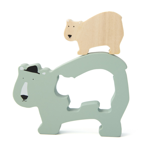 Trixie Puzzle bébé en bois Polar Bear