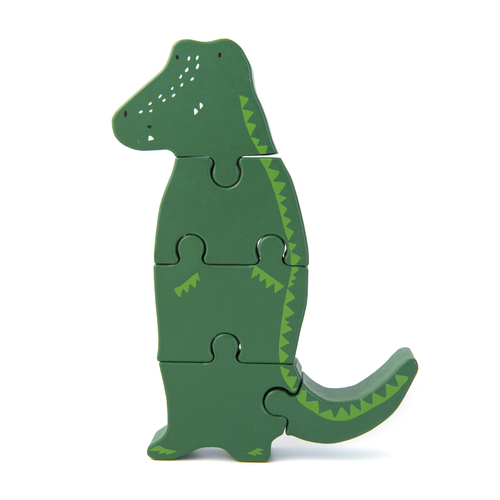 Trixie Puzzle formes animaux en bois Crocodile