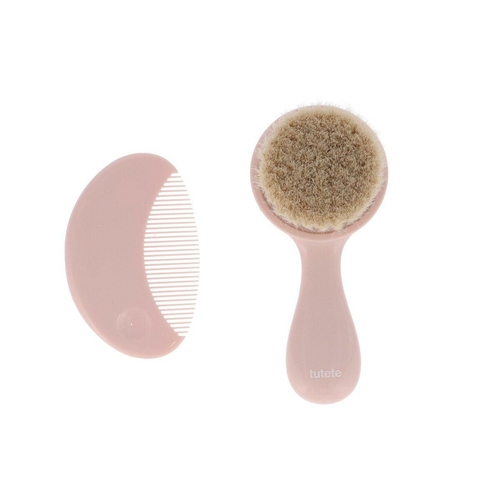 Tutete Ensemble Brosse et Peigne Rose