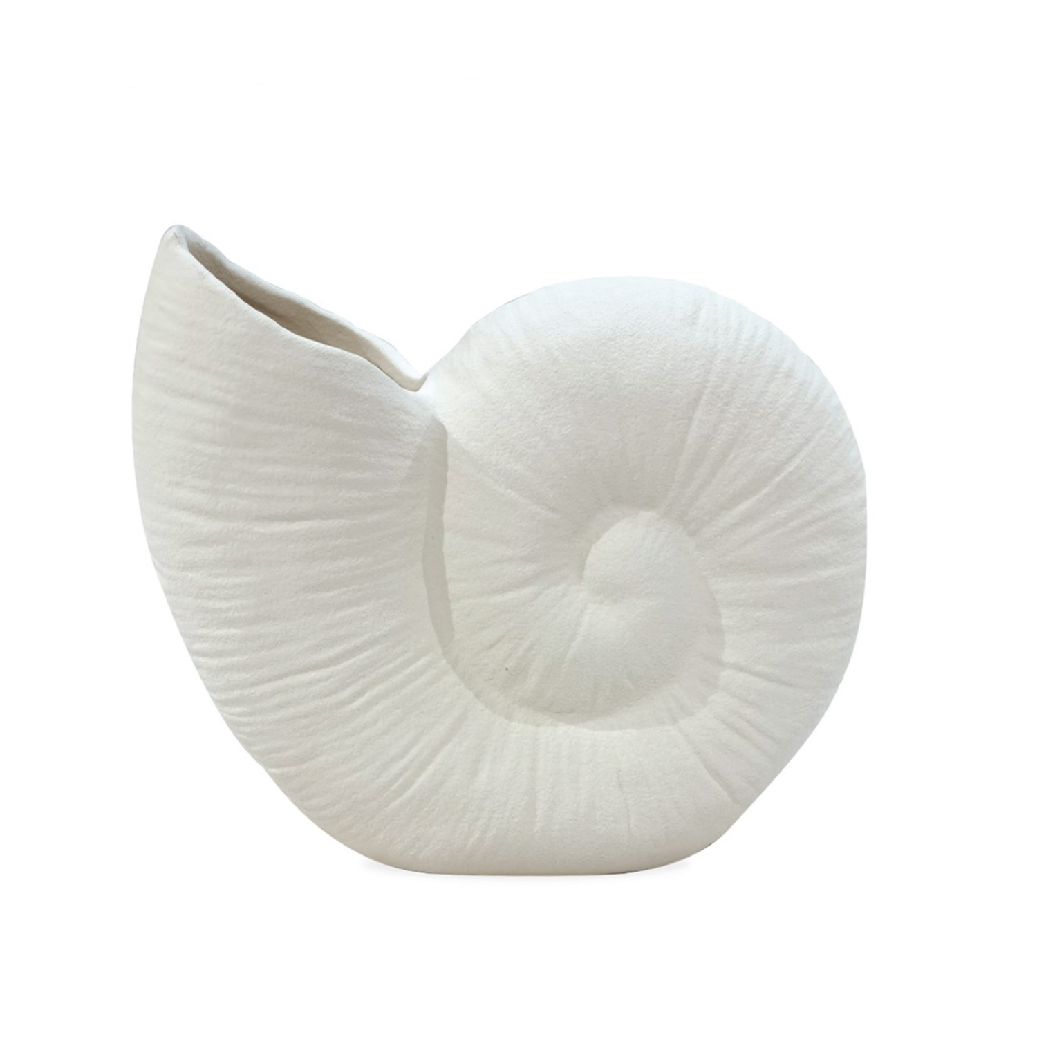 Vase Coquillage Blanc Texturé Opjet