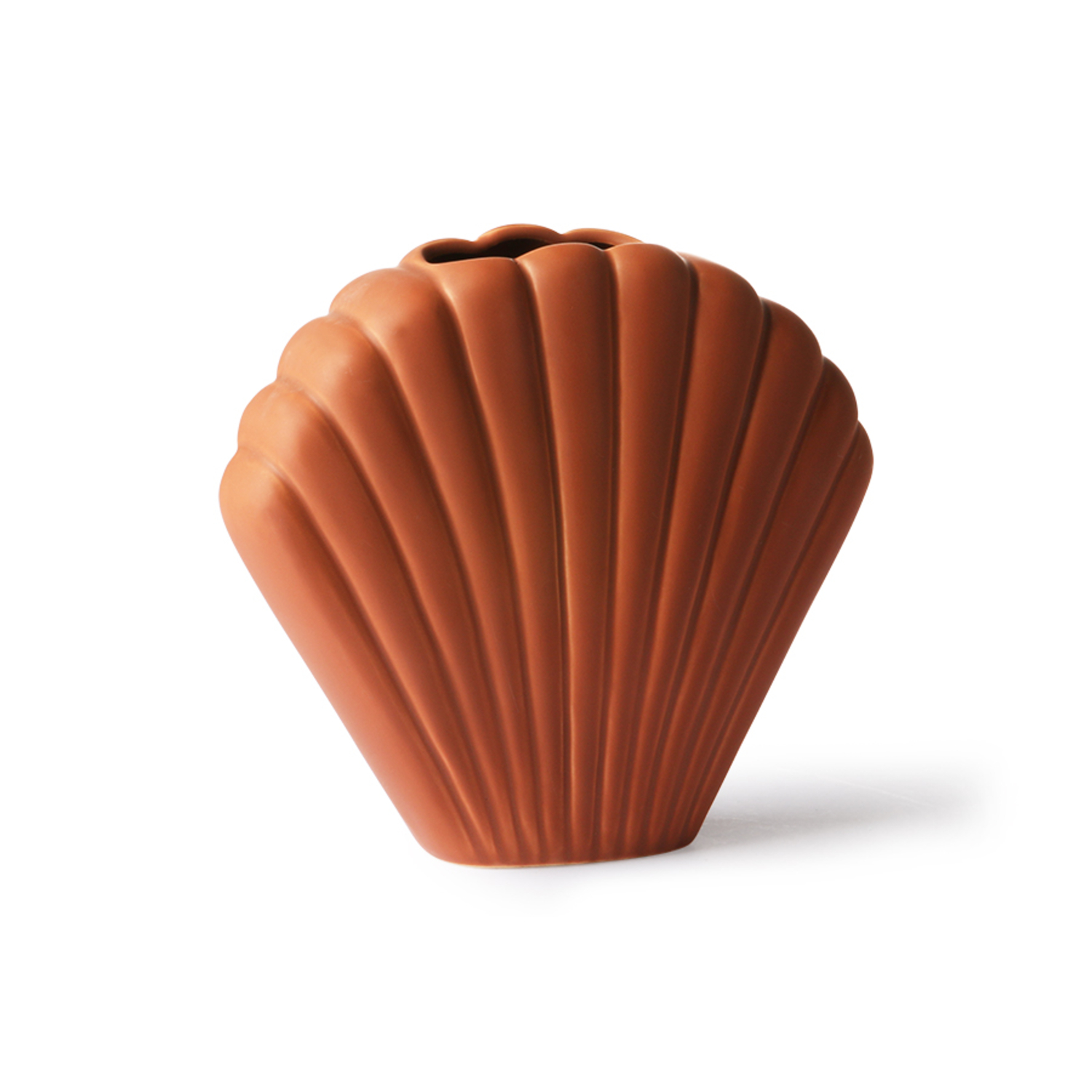 Vase Coquillage Coki Marron (Medium) HK Living